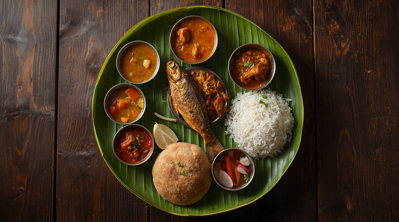 Traditional Assamese Thali