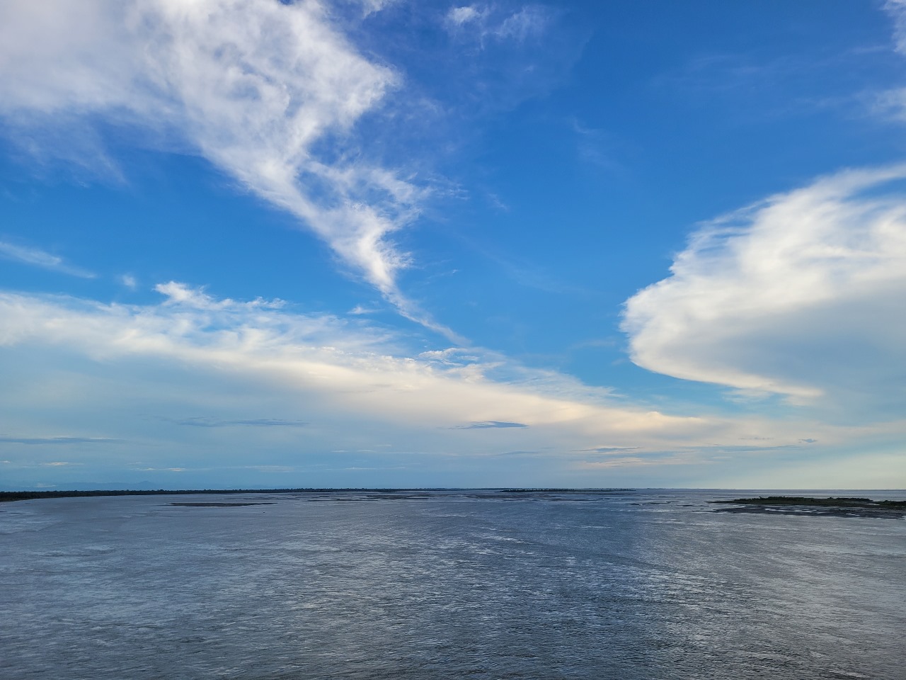 Brahmaputra river view in Assam